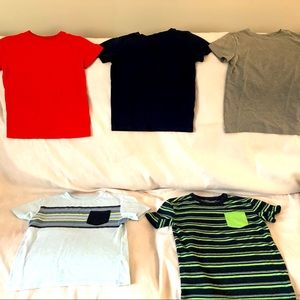 Boys 5 Pack Short Sleeve T-shirts